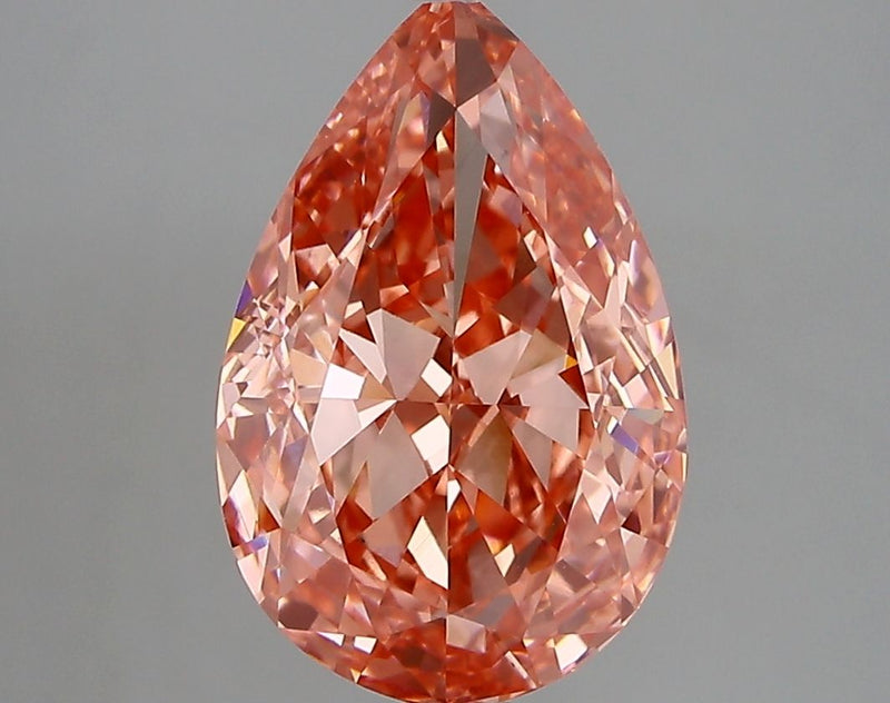 Pear 3.8ct Fancy Vivid Pink VS1 IGI #LG731516895