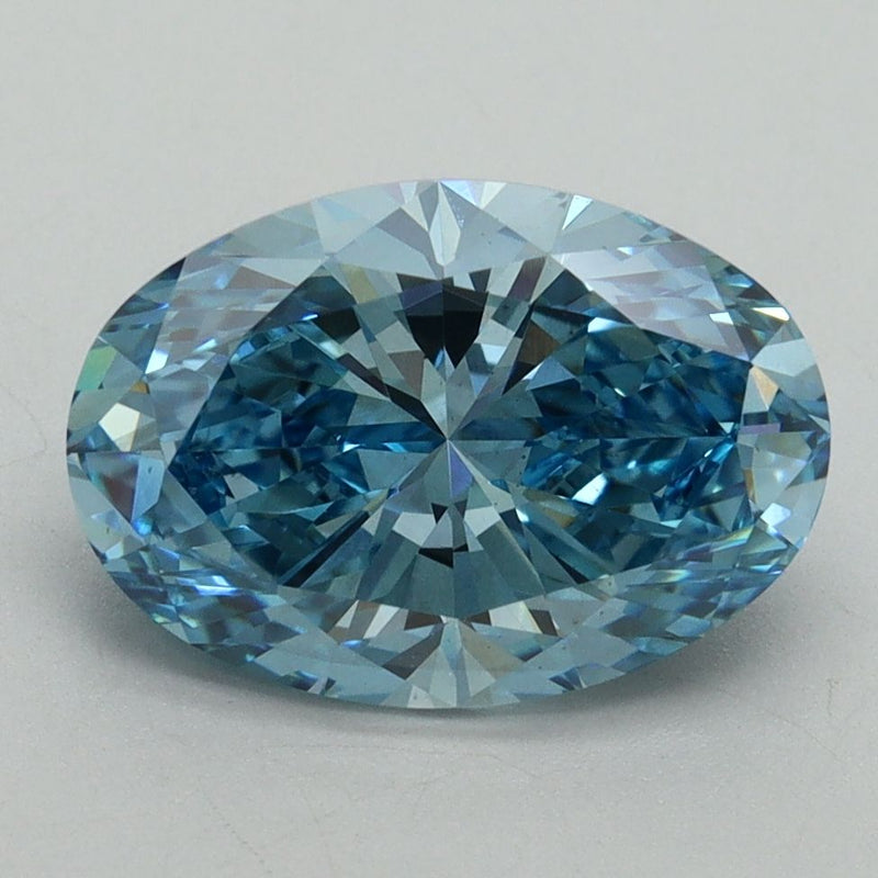 Oval 3.12ct Fancy Vivid Blue VS2 IGI #LG687560133