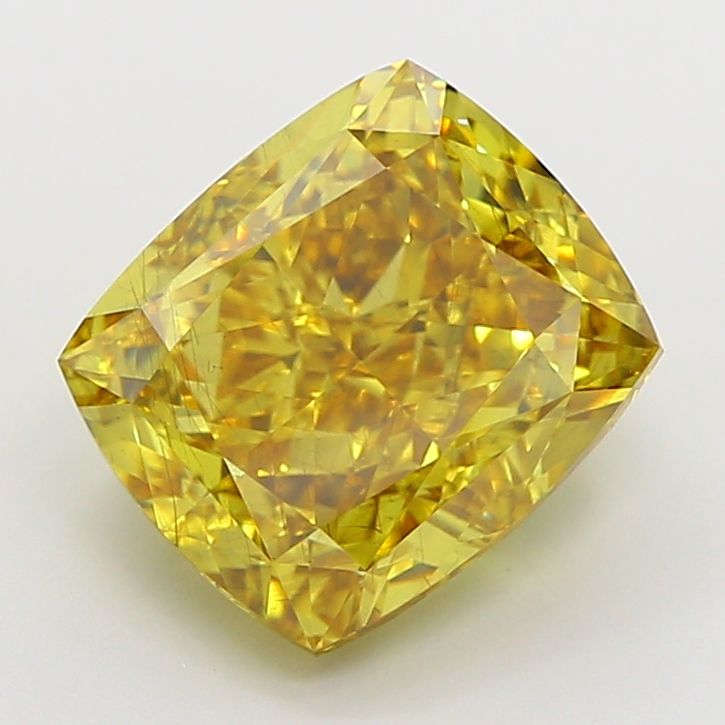 Cushion modified 5.06ct Fancy Vivid Brownish Yellow SI1 IGI #LG762509293
