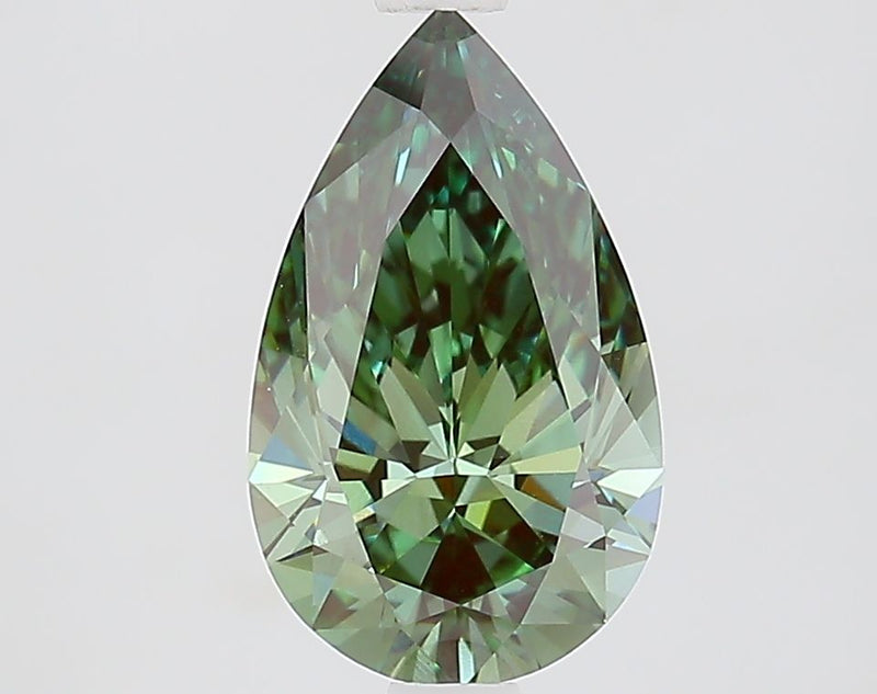 Pear 1.8ct Fancy Vivid Green VVS2 IGI #LG710543662