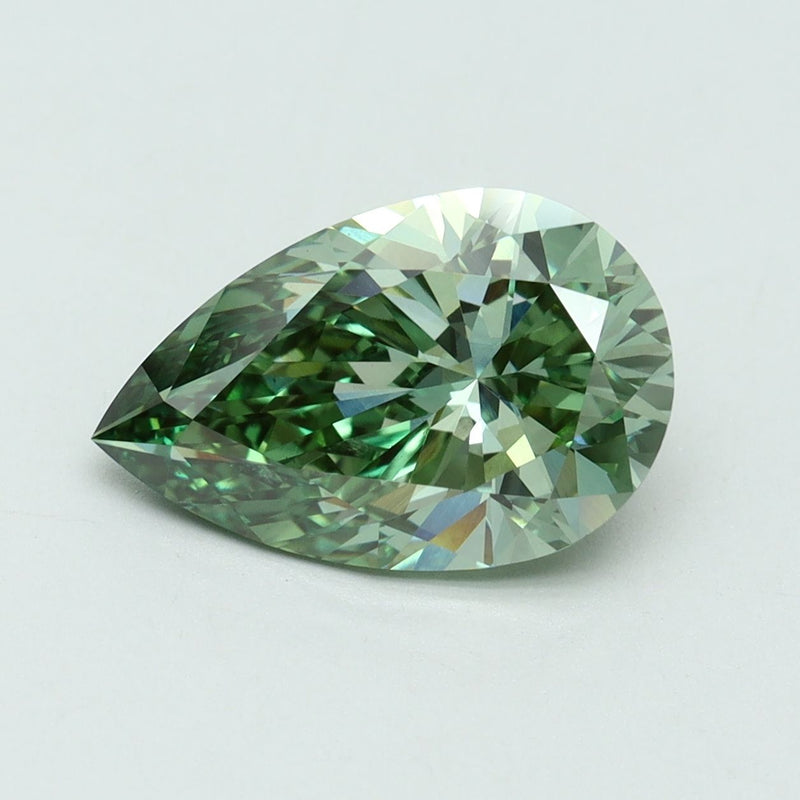 Pear 3ct Fancy Vivid Green VVS2 IGI #LG615345941