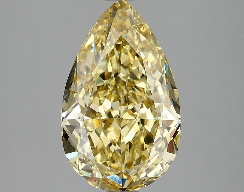 Pear 3.08ct Fancy Intense Yellow VS1 IGI #LG680548979