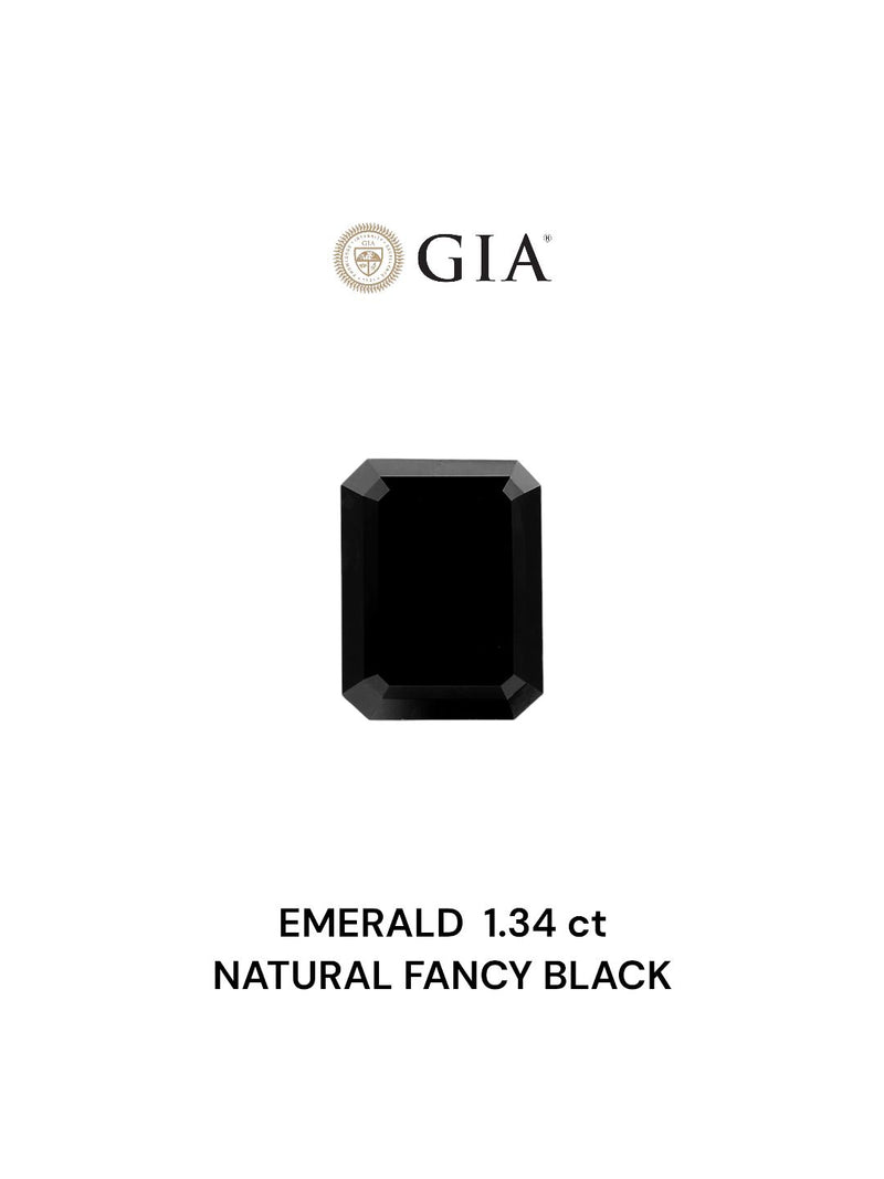 Emerald 1.34ct Fancy Black VVS2 GIA #2231230480