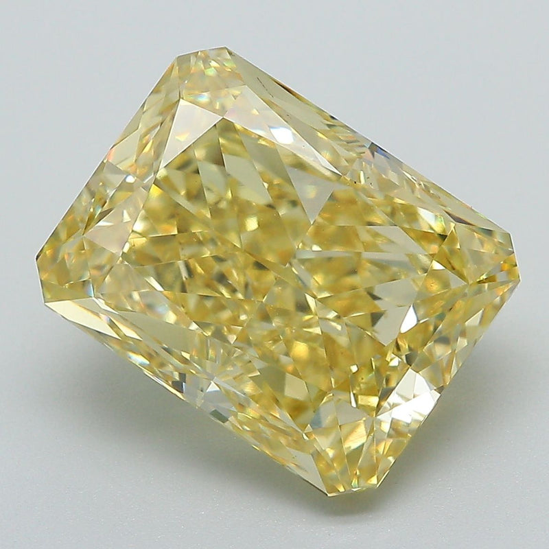 Radiant 8.08ct Fancy Vivid Yellow VS1 IGI #LG677558955