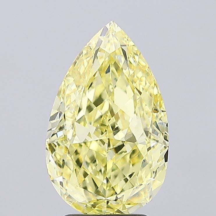 Pear 4.03ct Fancy Intense Yellow VS1 IGI #LG760524287