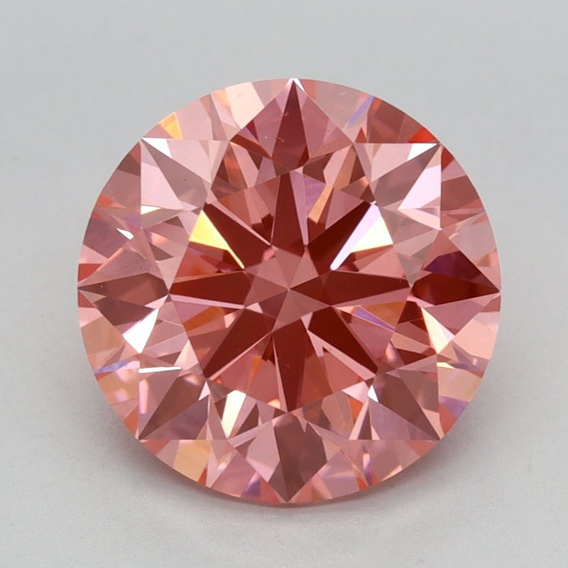 Round 2.65ct Fancy Vivid Pink VS1 IGI #LG711530538