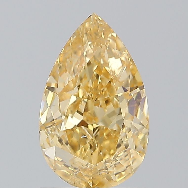 Pear 1.51ct Fancy Intense Orange Yellow SI2 GIA #5232854303