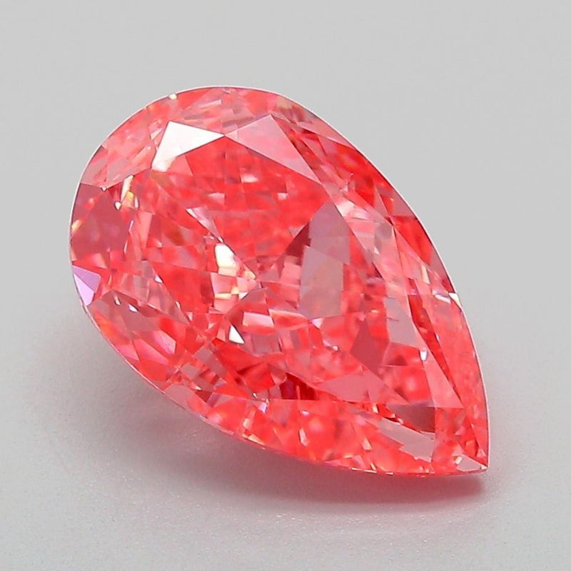 Pear 3.22ct Fancy Vivid Pink VVS2 IGI #LG739586035
