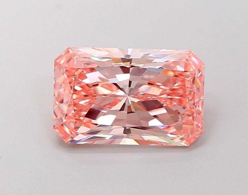 Radiant 3.08ct Fancy Intense Pink VS1 IGI #LG702547277