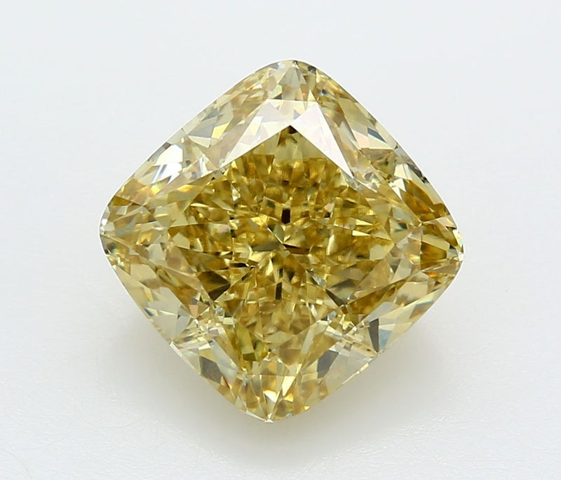 Cushion modified 8.08ct Fancy Intense Yellow VVS2 IGI #LG747572009