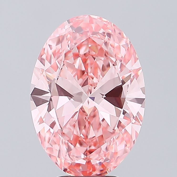 Oval 5.01ct Fancy Vivid Pink VVS2 IGI #LG813691459
