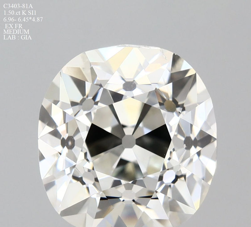 Old miner 1.5ct K SI1 GIA #3545846588