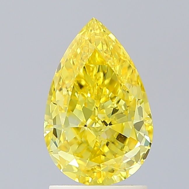 Pear 2ct Fancy Vivid Yellow VVS2 IGI #LG657417613