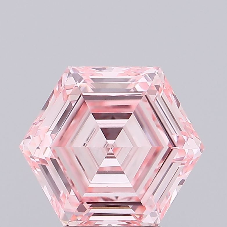 Hexagonal 2.51ct Fancy Intense Pink VS1 IGI #LG640431204