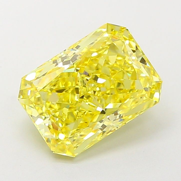 Radiant 4.03ct Fancy Vivid Yellow VS2 IGI #LG783624723