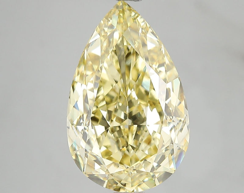 Pear 7.02ct Fancy Vivid Yellow VS2 IGI #LG678550588