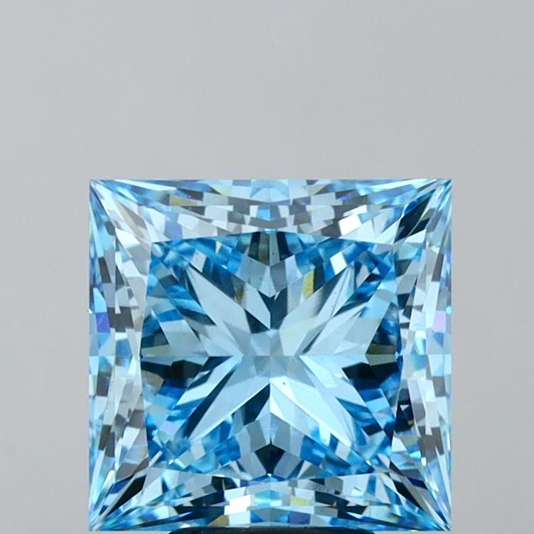 Princess 5.63ct Fancy Vivid Blue VS1 IGI #LG607326409