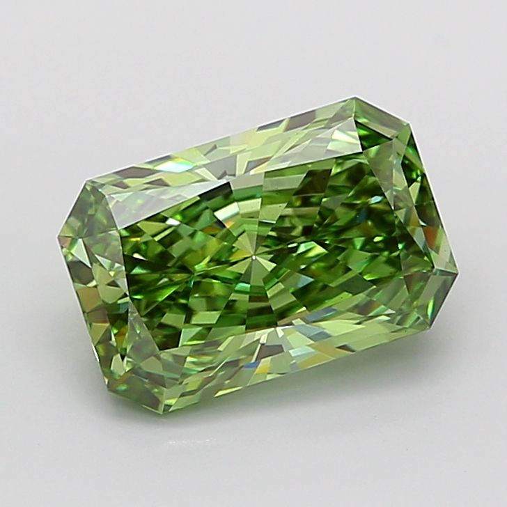 Radiant 5.02ct Fancy Vivid Green VS1 IGI #LG668463931