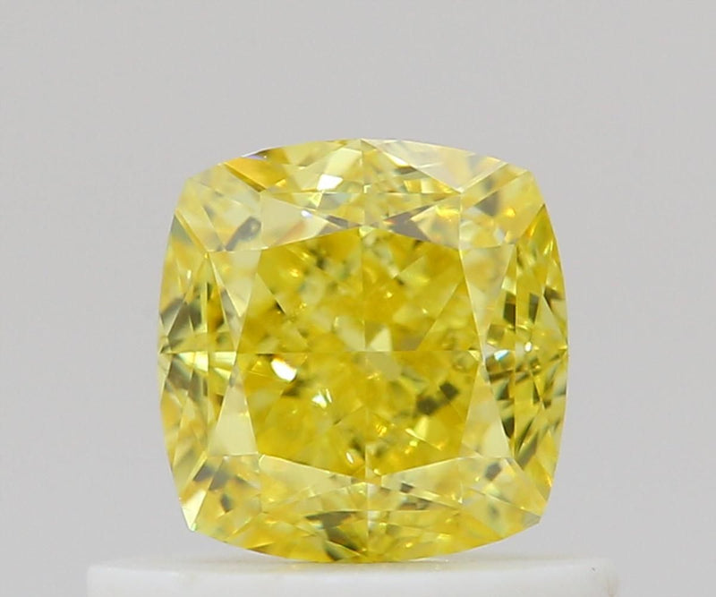 Cushion brilliant 0.66ct Fancy Vivid Yellow VS2 GIA #6492092743
