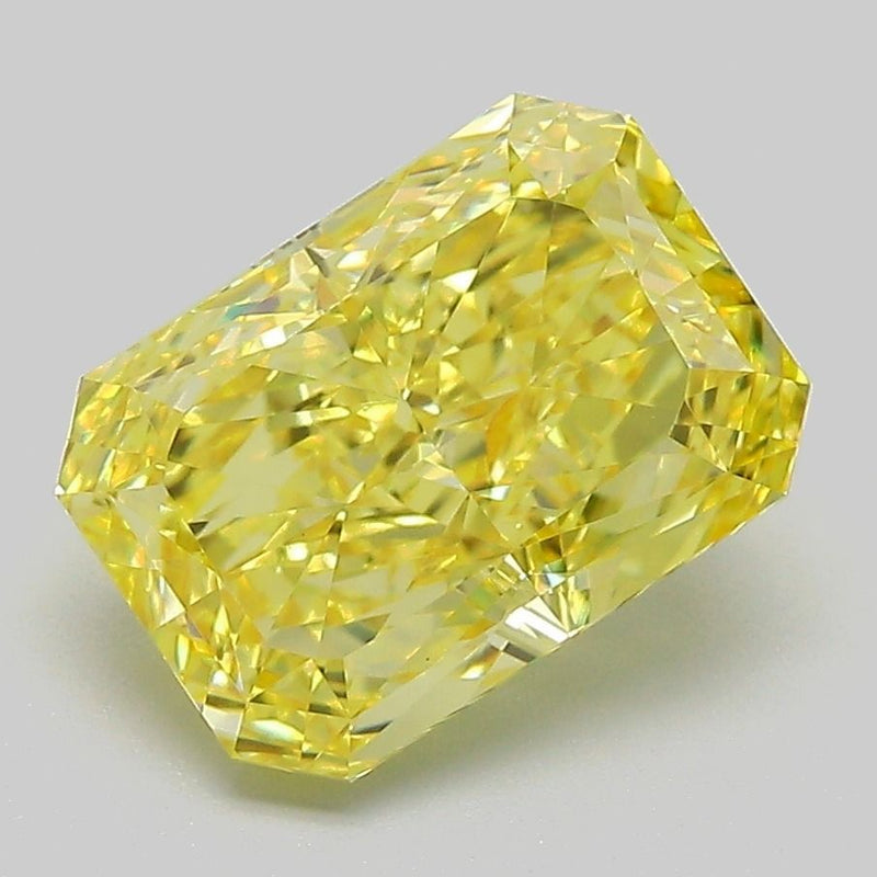 Radiant 3.1ct Fancy Vivid Yellow VVS2 IGI #LG787603198
