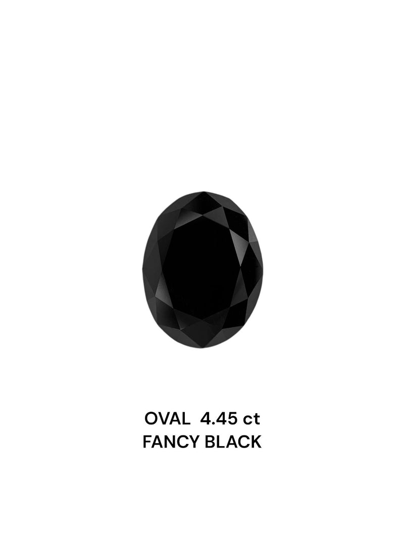 Oval 4.45ct Black  IGI #726559301