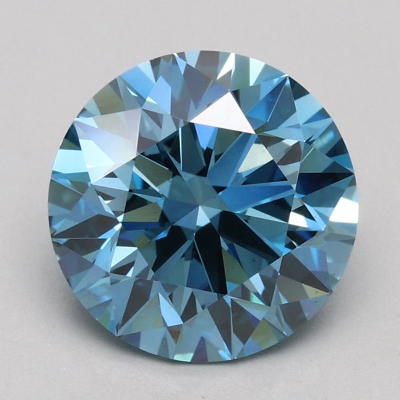 Round 2.07ct Fancy Vivid Blue VS2 IGI #LG617443933