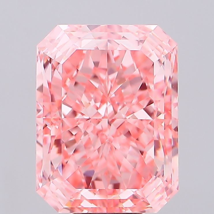 Radiant 12.53ct Fancy Vivid Pink VS1 IGI #LG739527435