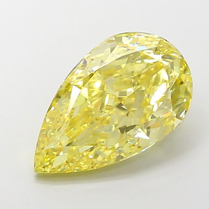 Pear 8.04ct Fancy Intense Yellow VVS2 IGI #LG700517606