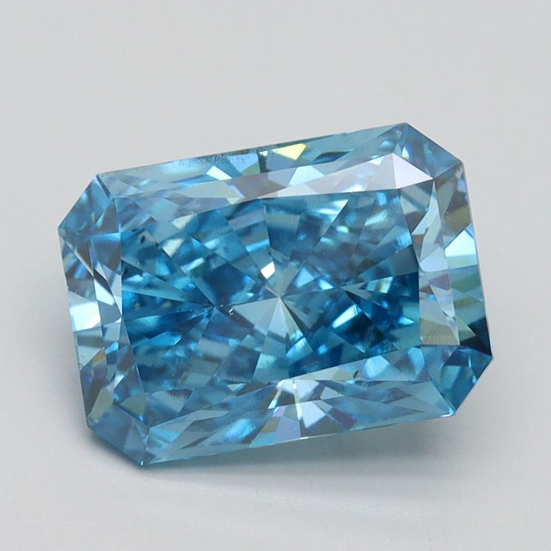 Radiant 3.01ct Fancy Vivid Blue SI1 IGI #LG532241620