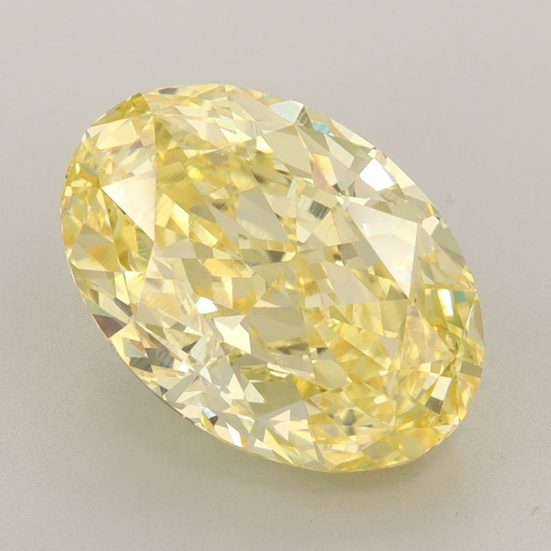 Oval 6.12ct Fancy Vivid Yellow VS1 IGI #LG660480473