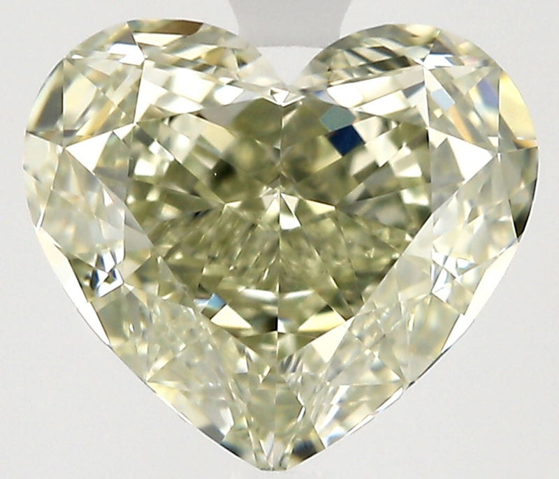Heart 1.5ct Fancy Grayish Yellowish Green VS2 GIA #2534165677