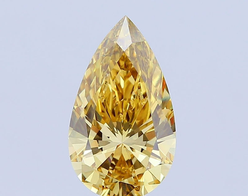 Pear 5.61ct Fancy Intense Yellow VS1 IGI #LG660429977