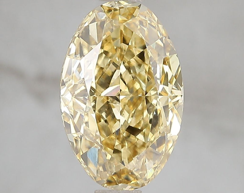 Oval 3.11ct Fancy Vivid Yellow VS2 IGI #LG671493395